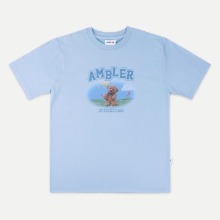 엠블러 남여공용 오버핏 반팔 티셔츠 AS830_BLUE